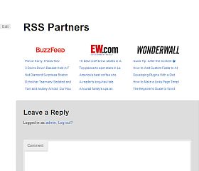 RSS Partners WordPress Plugin via CodeCanyon