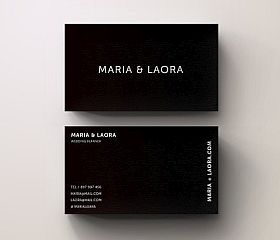 Black & White Modern Business Card via Creative Market