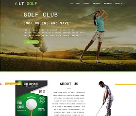 LT Golf WordPress Theme via Creative Market