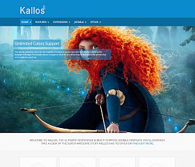Kallos Joomla Template via MOJO Marketplace