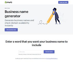 Shopify's Business Name Generator