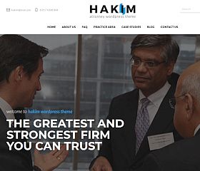 Hakim WordPress Theme via ThemeForest