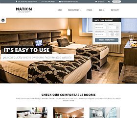 Nation Hotel WordPress Theme via ThemeForest